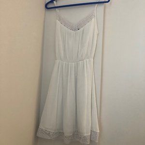 White Floral Lace Dynamite Dress